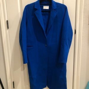 Sandro Blue Wool Coat Size 1